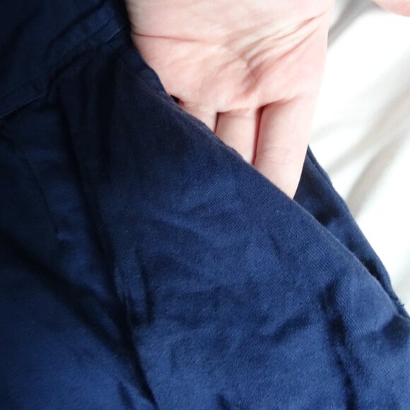 womens vintage style size 12 navy blue button up skirt maxi - Picture 8 of 9